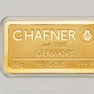 50 G Feingold Goldbarren C.Hafner